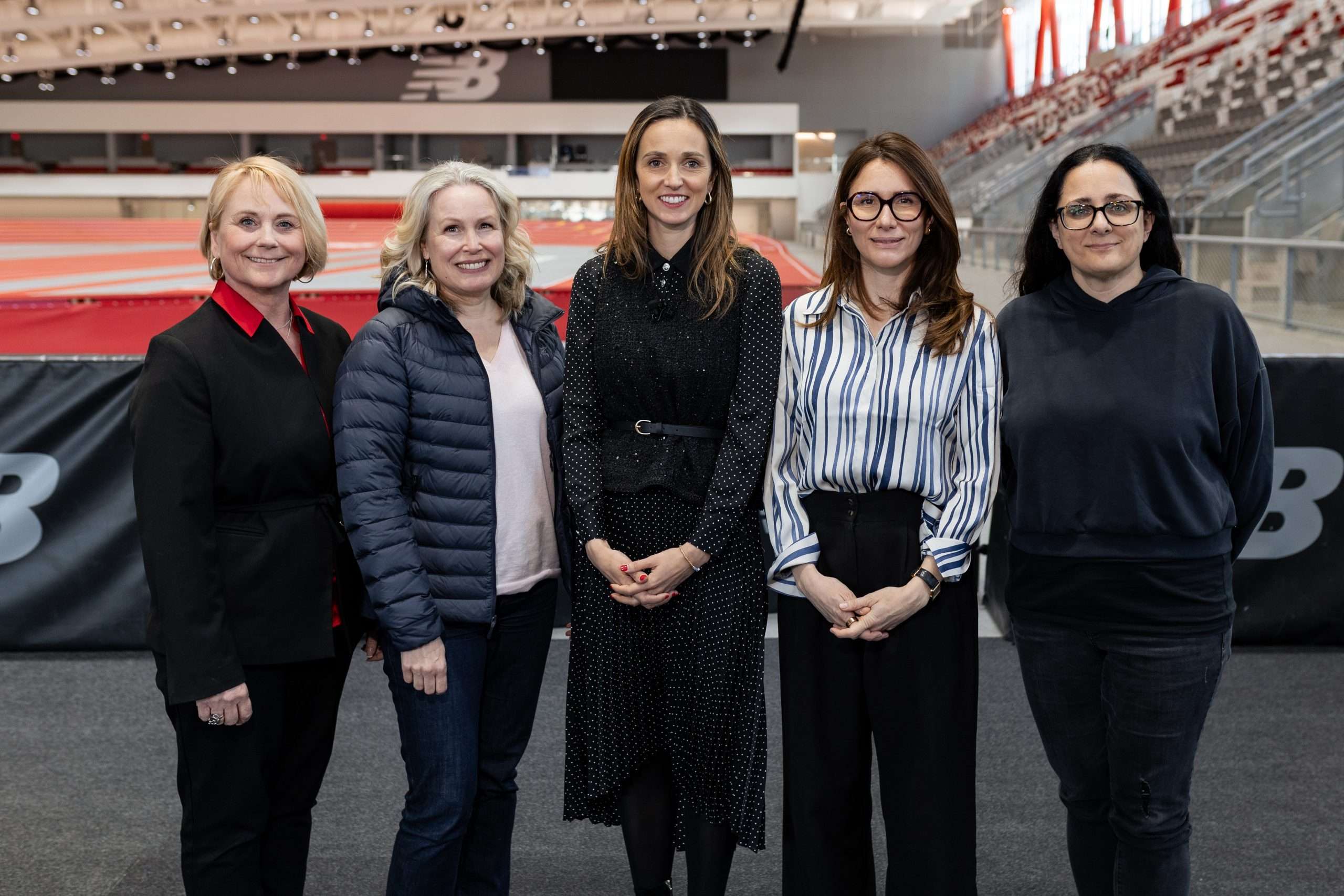 Newly Elected WFSGI Board Members: Margit Gosau (Sport 2000), Anne Larilahti (Amer Sports), Alexandra Vitard (Decathlon), and Mehri Shadman (Under Armour) with Emma Zwiebler